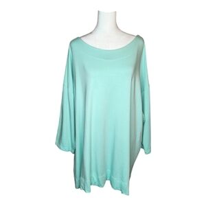 bryn Walker Mint Green Oversized Tunic Top